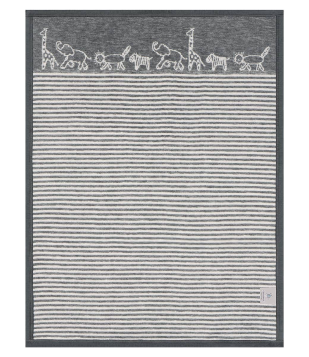 ChappyWrap Jungle Walk Grey Mini Blanket