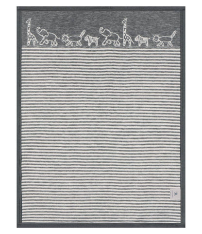 ChappyWrap Jungle Walk Grey Mini Blanket