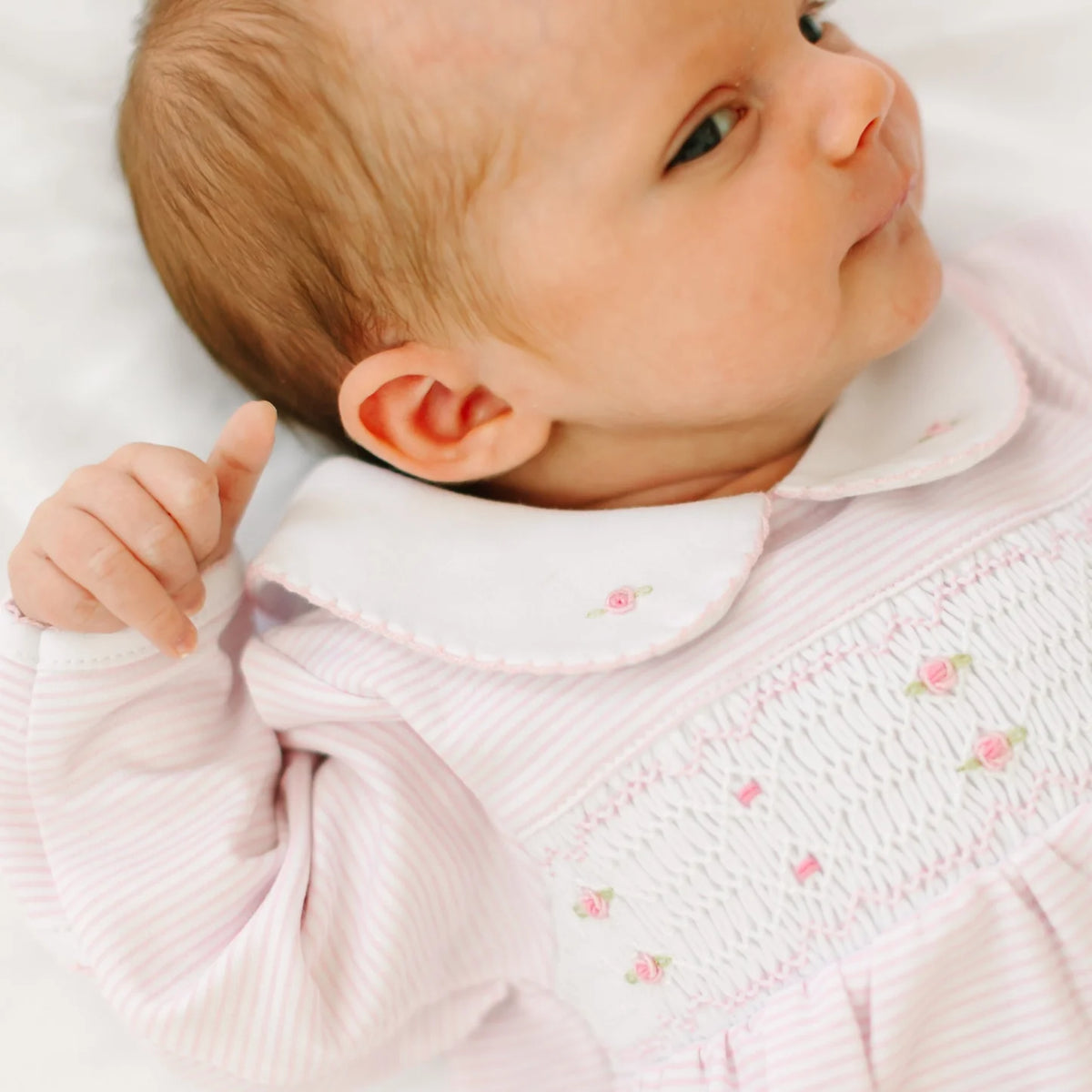 Magnolia Baby Anna Smocked Gown- Pink