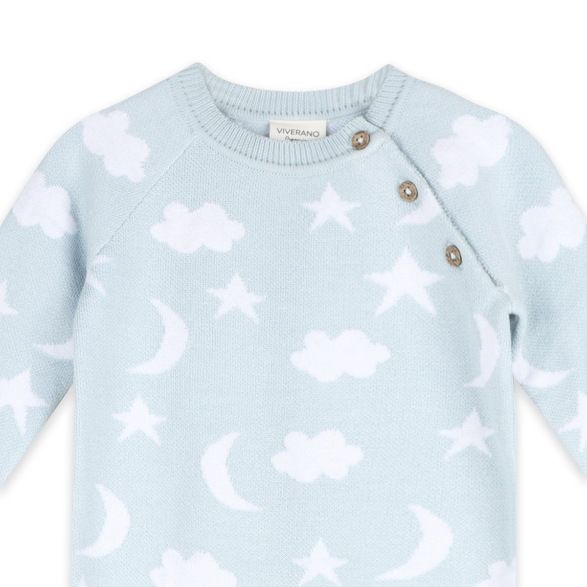 Moon & Stars Dream Knit Jumpsuit Romper (Organic Cotton)