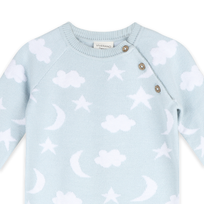 Moon & Stars Dream Knit Jumpsuit Romper (Organic Cotton)