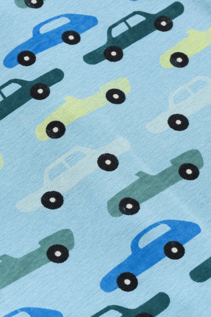 French Terry Sporty Sweatsuit Bundle_Blue Classic Cars