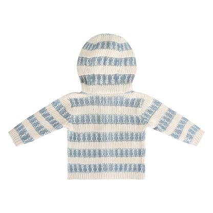 Textured Knit Baby Hooded Jacket - 2 Colors (Organic Cotton)