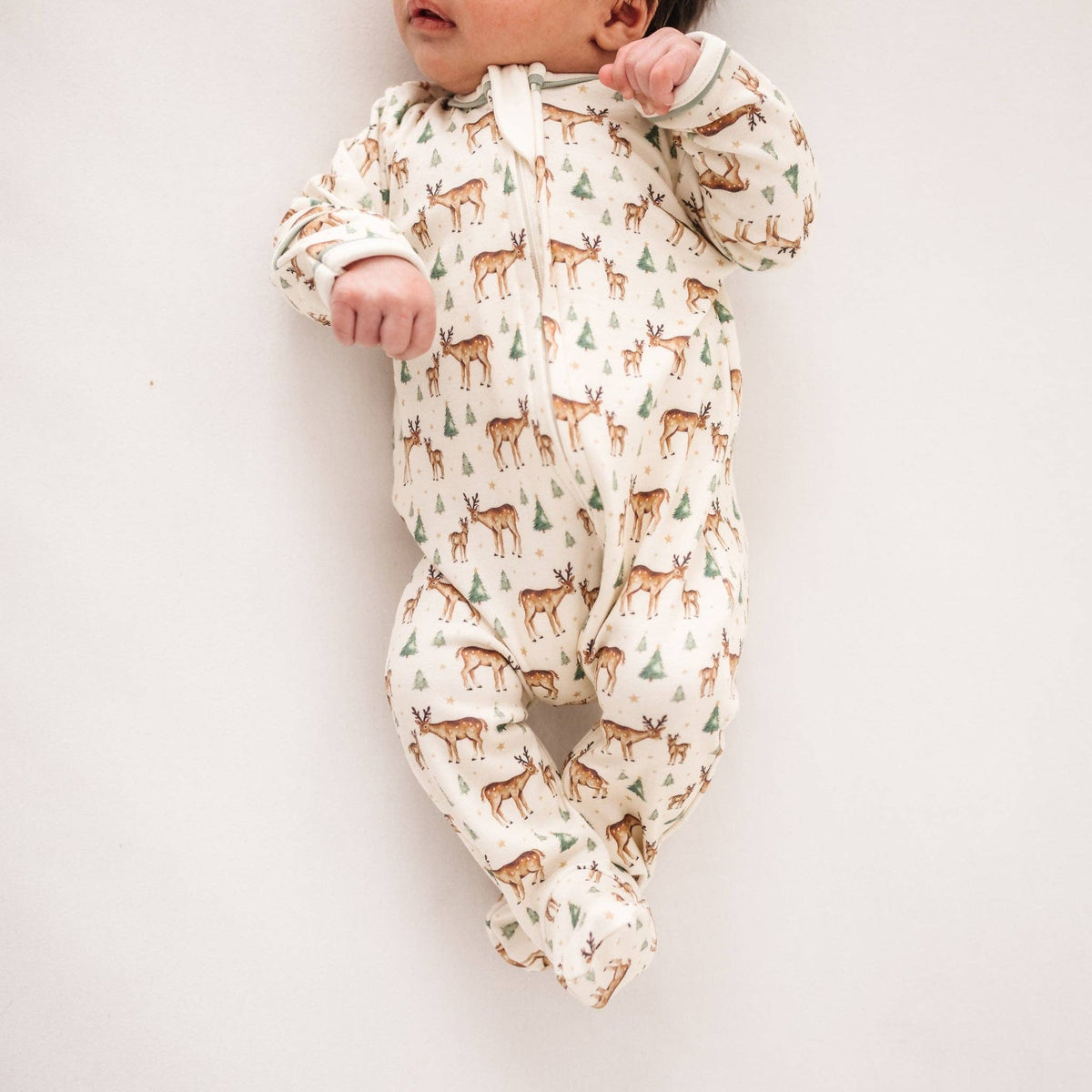 Magnolia Baby Woodland Buck Zip Footie