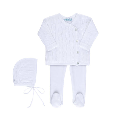 Feltman Brothers Pointelle Wrap Set with Hat