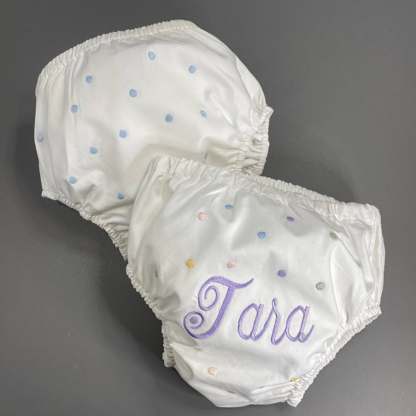 Swiss Dot Monogram Bloomers