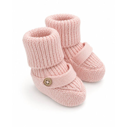 Milan Knit Cozy Baby Booties (Organic Cotton)