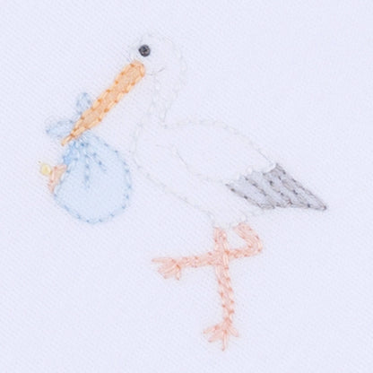 Magnolia Baby Vintage Stork Footie