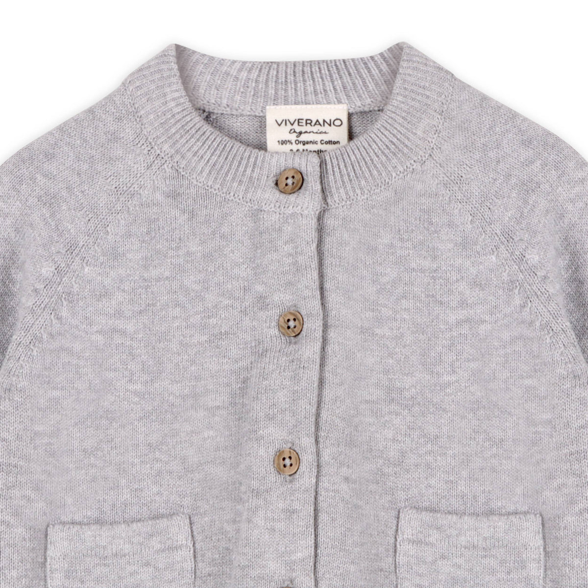 Milan Knit Baby Button Cardigan Sweater (Organic Cotton)