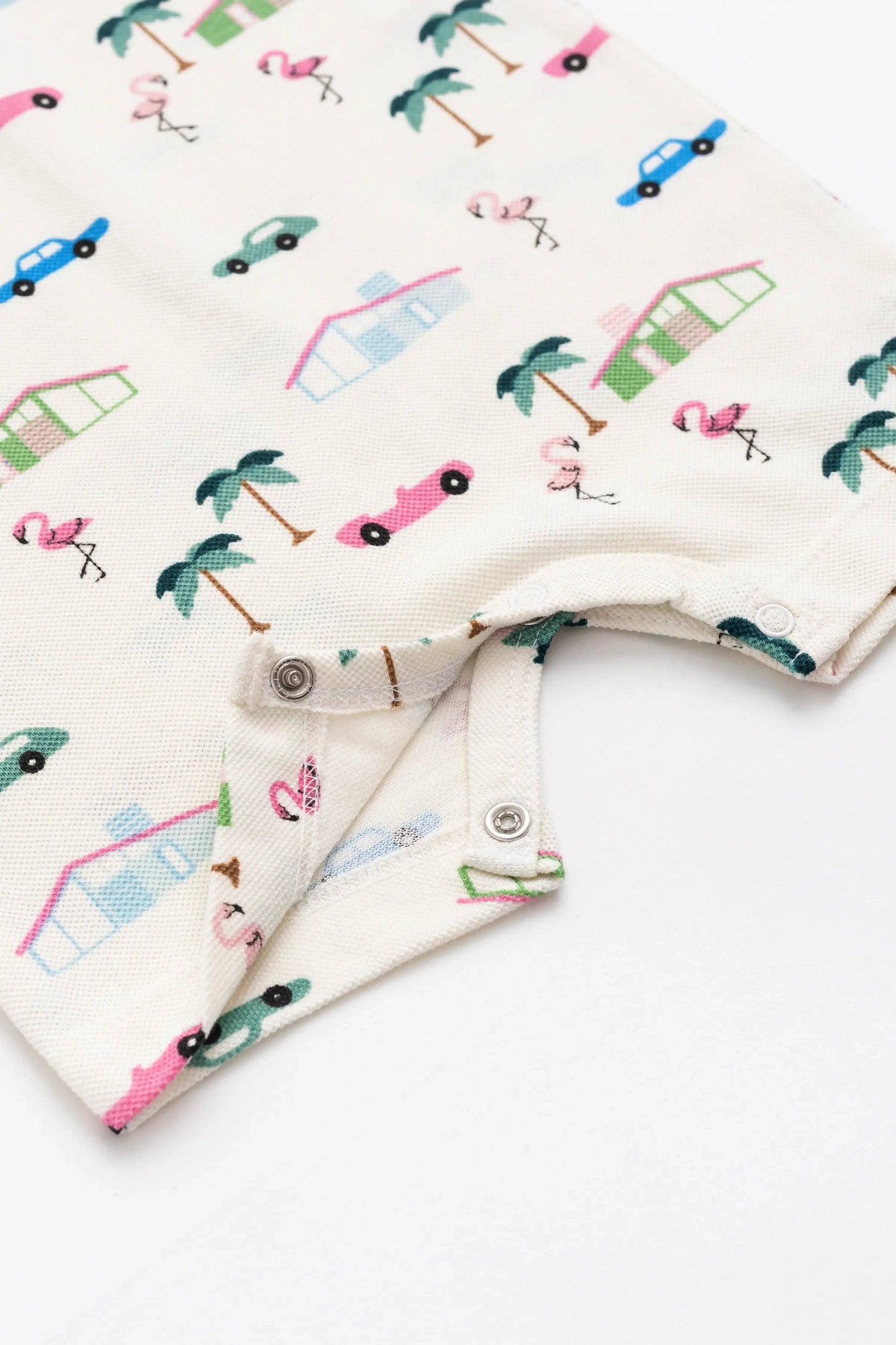 Shorty Polo Romper_Retro Palm Springs
