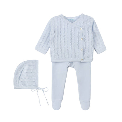 Feltman Brothers Pointelle Wrap Set with Hat