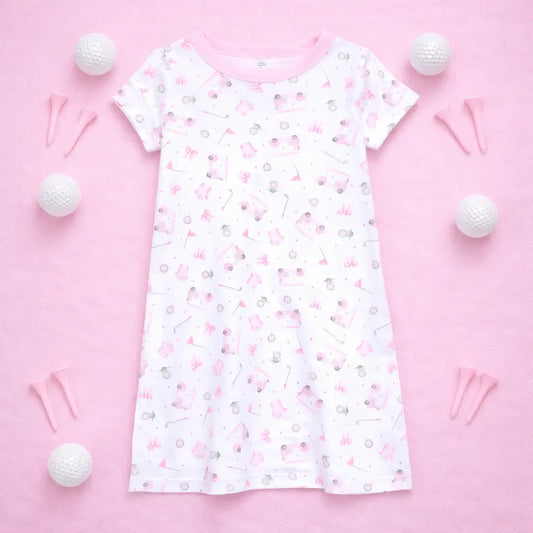 Magnolia Baby Little Golfer Night Dress- Pink