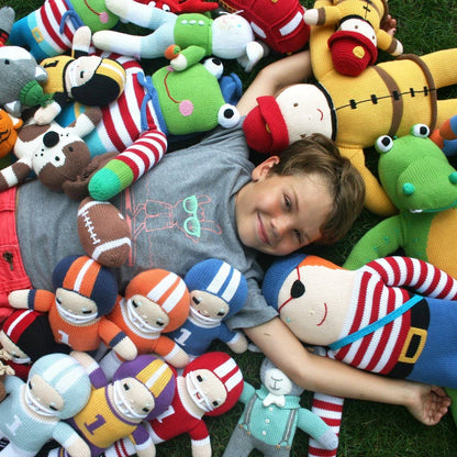Phil the Football Knit Rattle