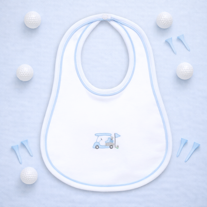 Little Golfer Bib - Light Blue