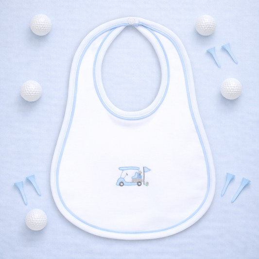 Little Golfer Bib - Light Blue
