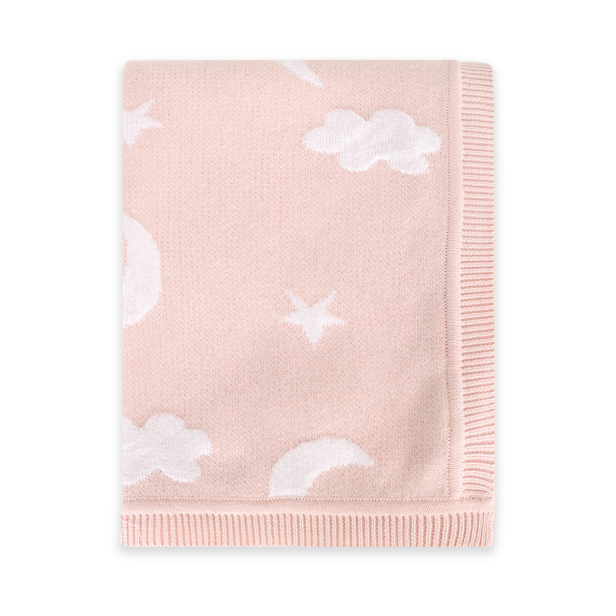 Moon & Stars Dream Organic Baby Jacquard Knit Blanket
