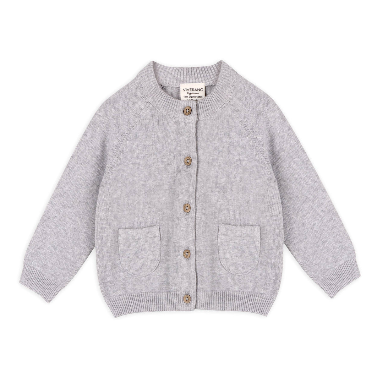 Milan Knit Baby Button Cardigan Sweater (Organic Cotton)