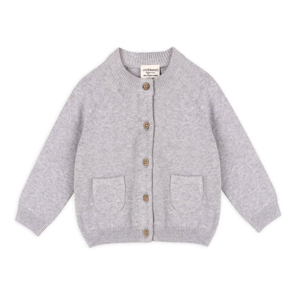 Milan Knit Baby Button Cardigan Sweater (Organic Cotton)