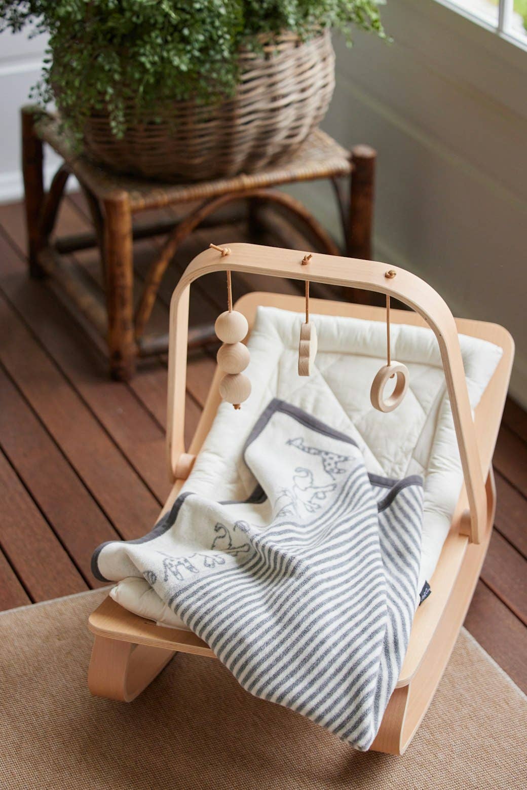 ChappyWrap Jungle Walk Grey Mini Blanket