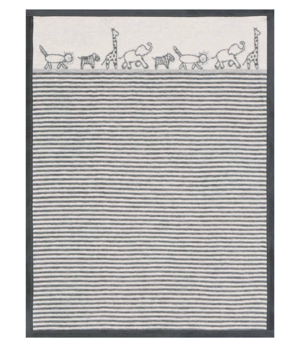 ChappyWrap Jungle Walk Grey Mini Blanket