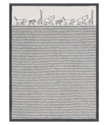 ChappyWrap Jungle Walk Grey Mini Blanket