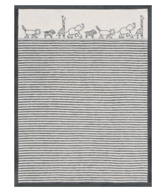 ChappyWrap Jungle Walk Grey Mini Blanket