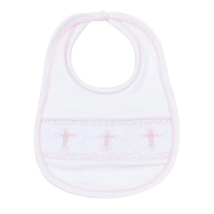 Magnolia Baby Forever Blessed Smocked Bib