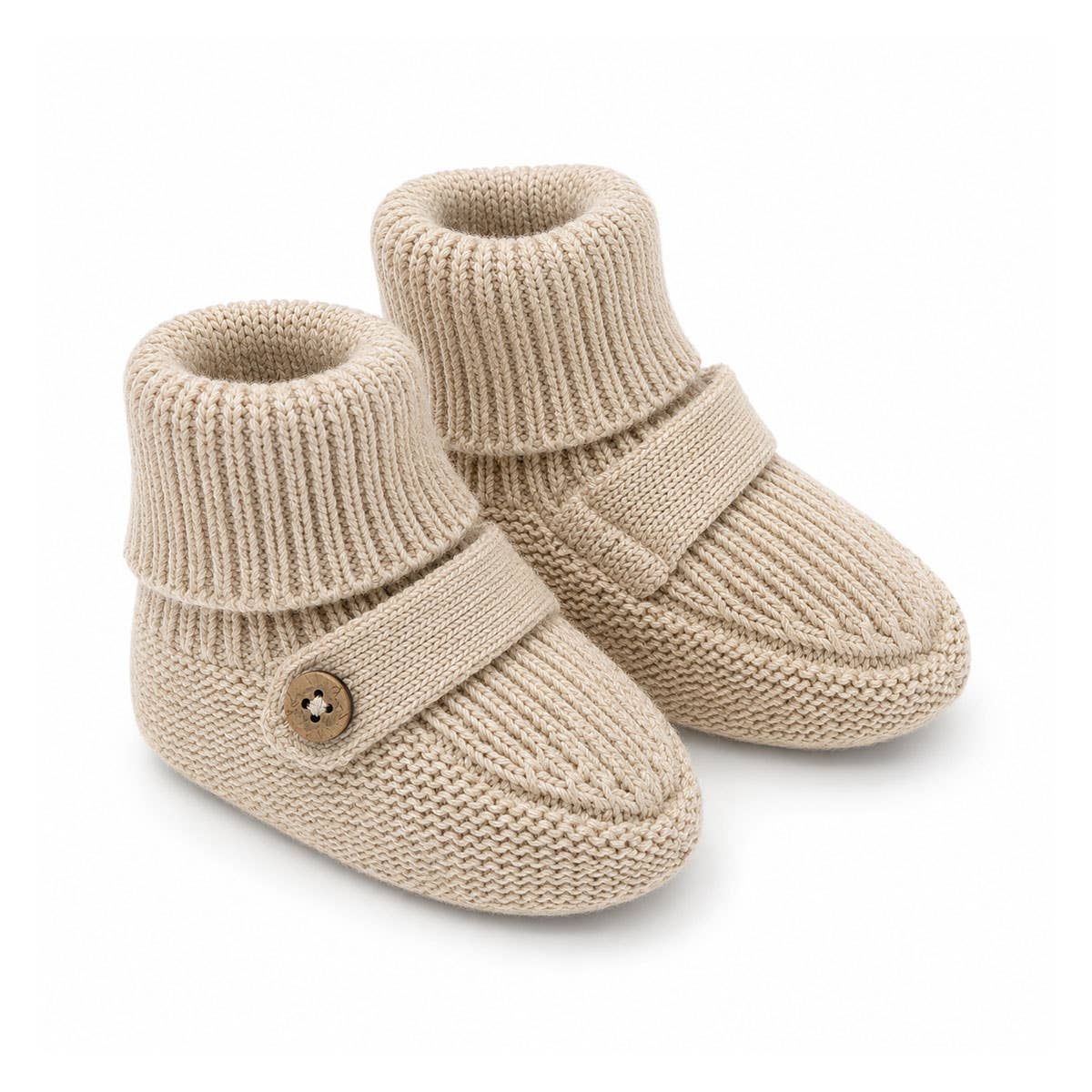 Milan Knit Cozy Baby Booties (Organic Cotton)