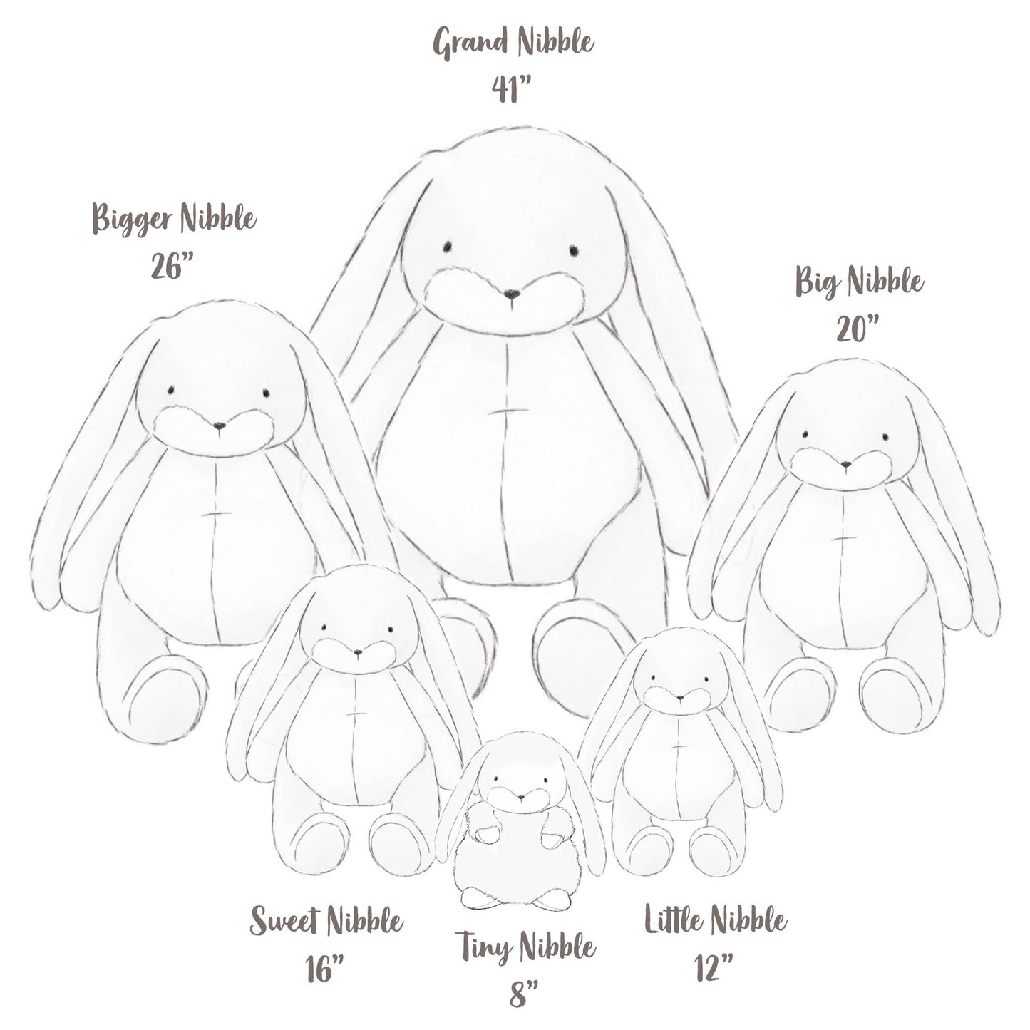 Tiny Nibble 8" Bunny - Maui Blue