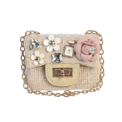 Dear Ellie Mini Tweed Purse with Adorable Charms