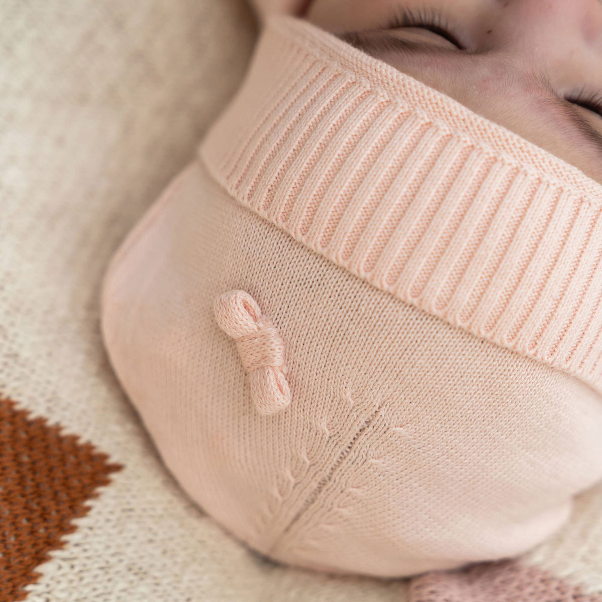 Milan Knit Classic Baby Round Beanie Hat (Organic Cotton)