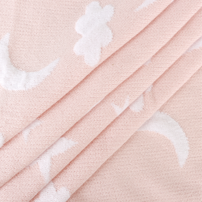 Moon & Stars Dream Organic Baby Jacquard Knit Blanket