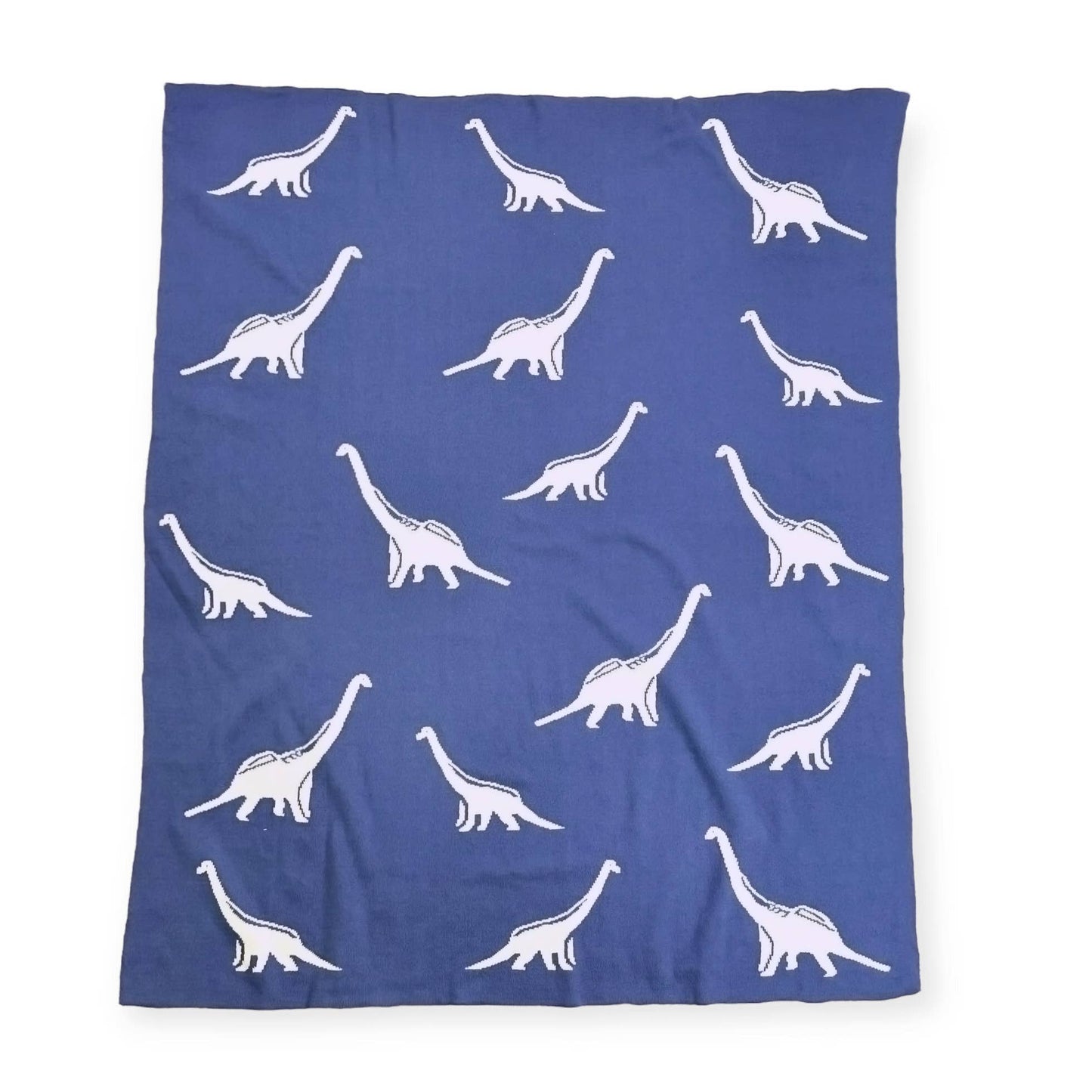 Dinosaur- Reversible Sweater Knit Baby Blanket