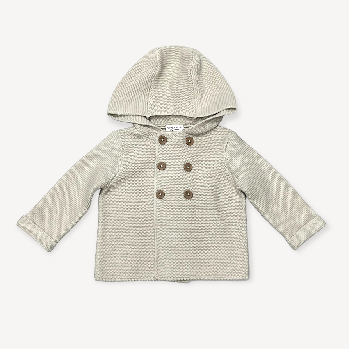 Hooded Double Button Baby Coat Jacket (Organic) 4 Colors