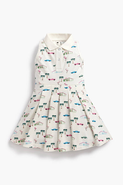Pleated Tennis Dress_Retro Palm Springs