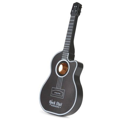 Rock Star Guitar & Microphone Karaoke Set-Black