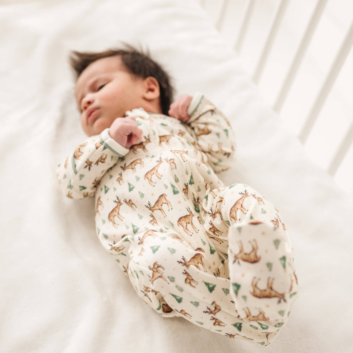 Magnolia Baby Woodland Buck Zip Footie