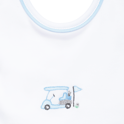 Little Golfer Bib - Light Blue