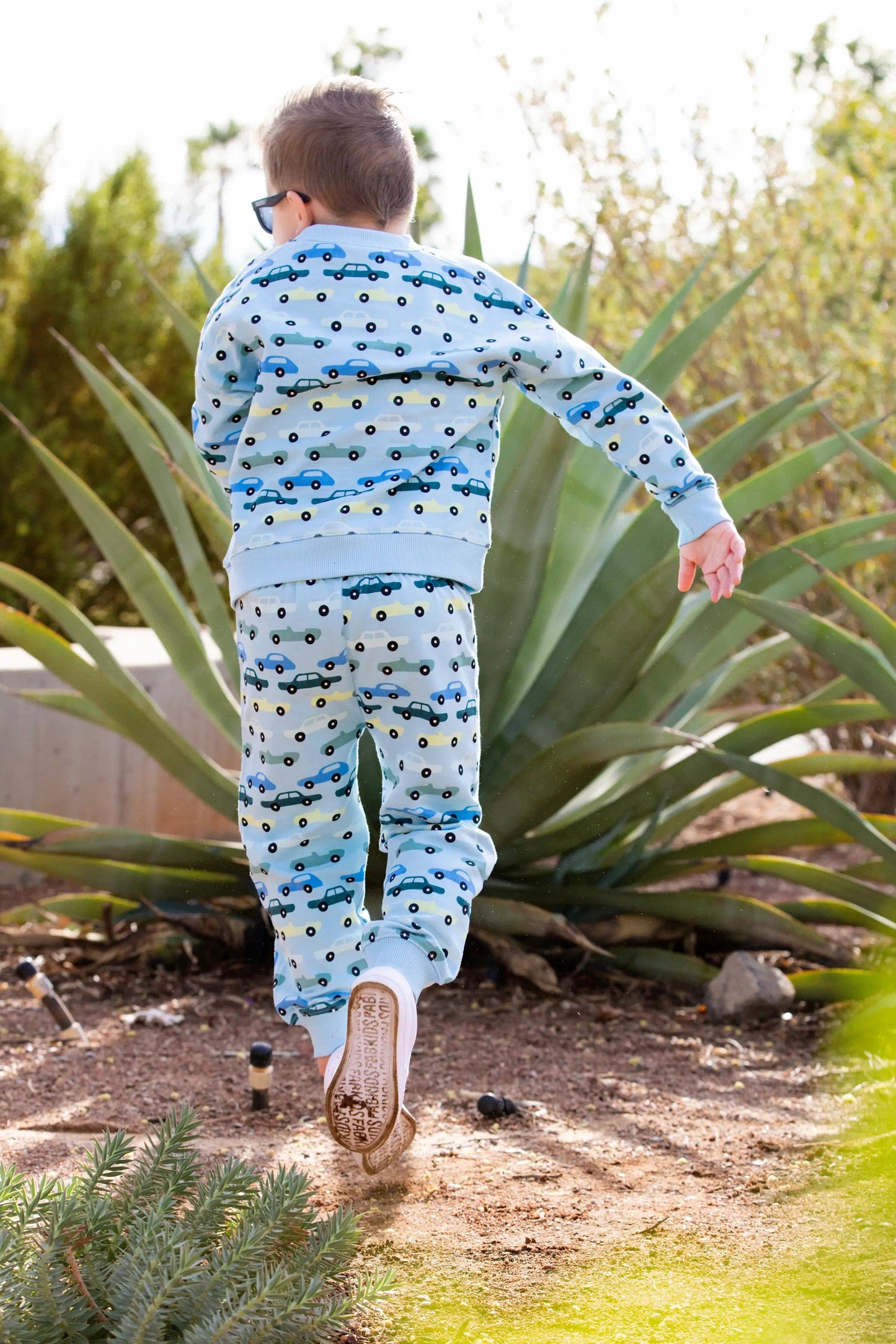 French Terry Sporty Sweatsuit Bundle_Blue Classic Cars