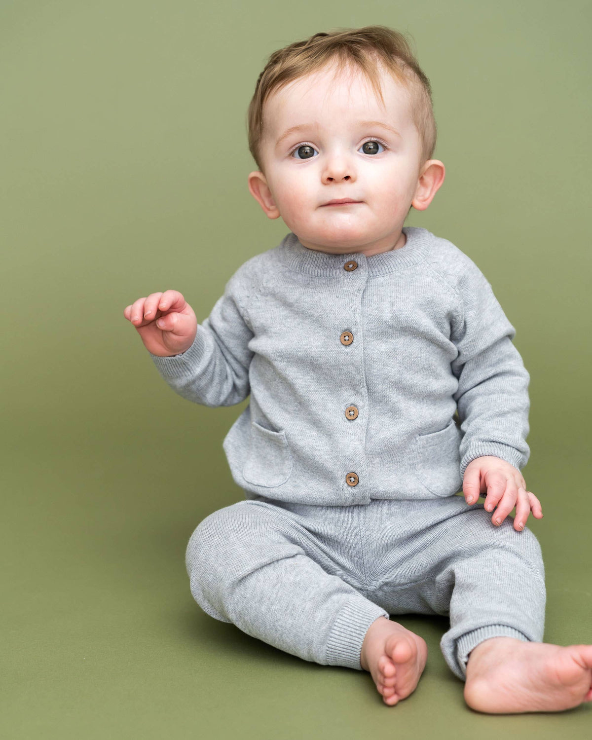 Milan Knit Baby Pocket Pants (Organic Cotton)