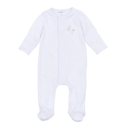 Magnolia Baby Vintage Stork Footie