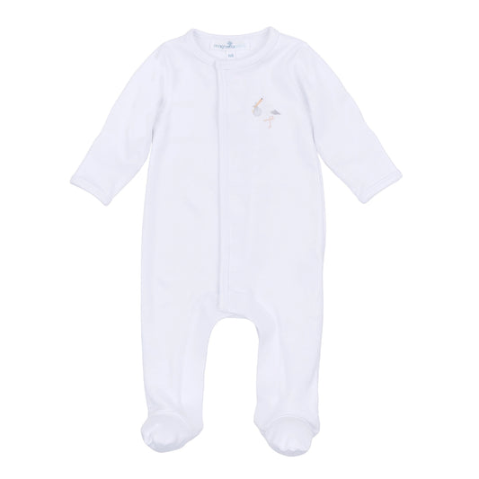 Magnolia Baby Vintage Stork Footie
