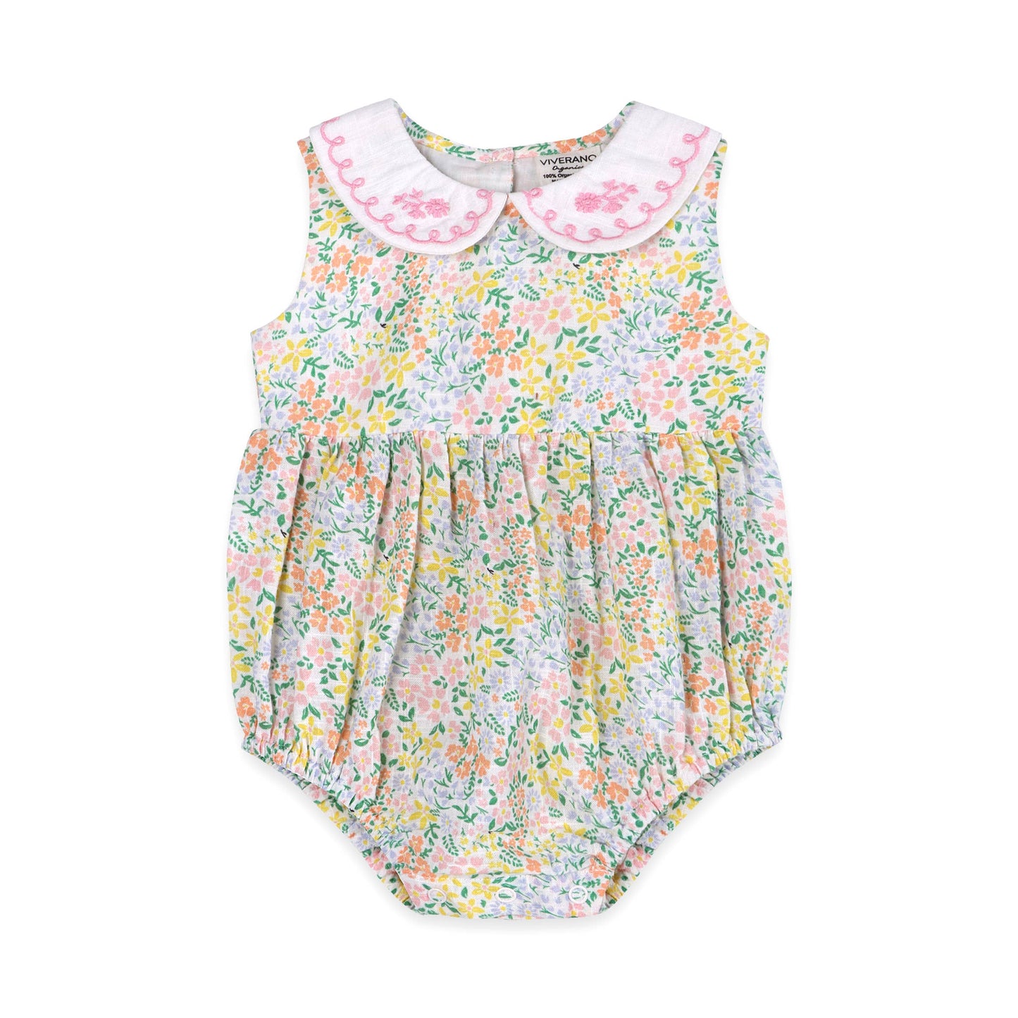 Francis Floral Baby Romper + Headband (Organic)