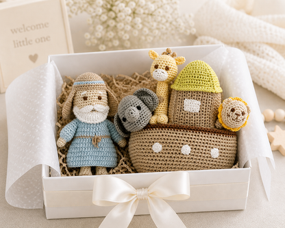 Noah's Ark Bamboo Crochet Keepsake Toy