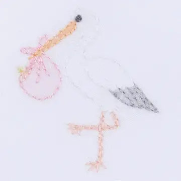 Magnolia Baby Vintage Stork Footie
