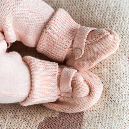 Milan Knit Cozy Baby Booties (Organic Cotton)