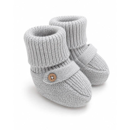 Milan Knit Cozy Baby Booties (Organic Cotton)