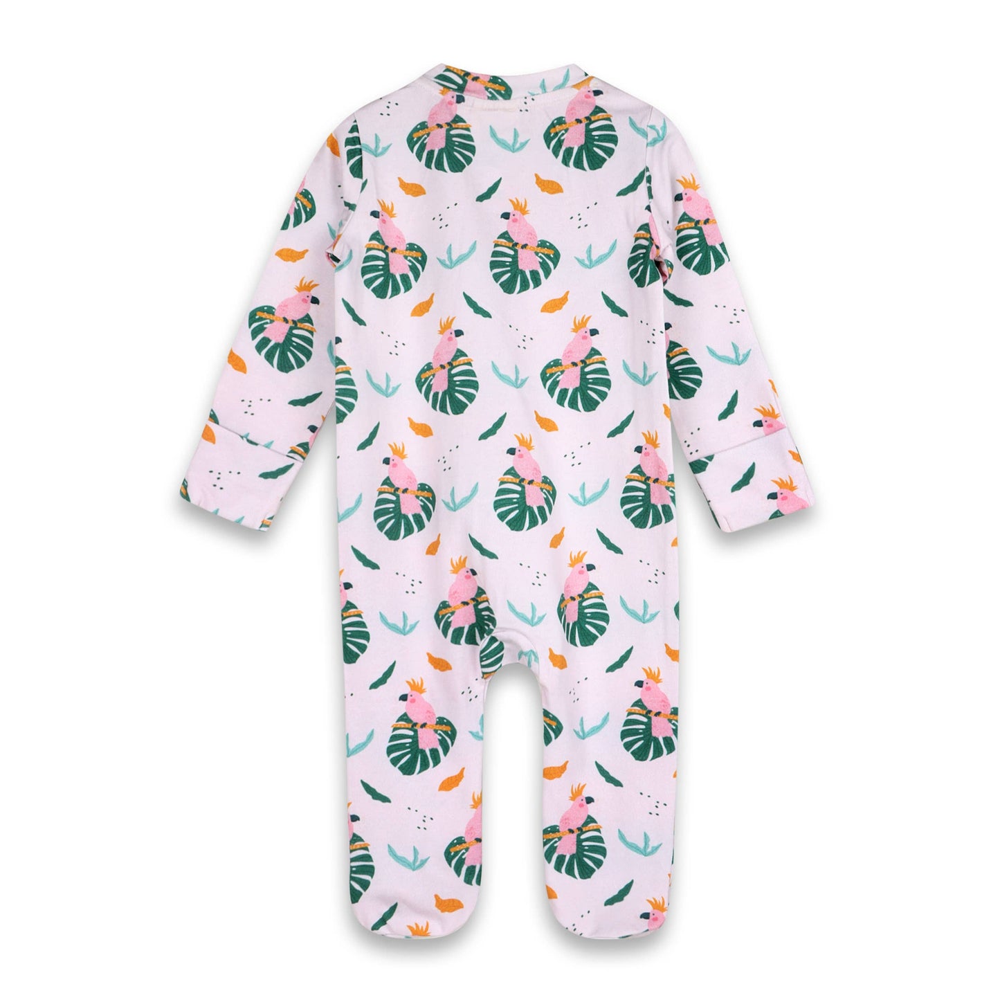 Parrot Zipper Baby Footie (Organic Jersey)