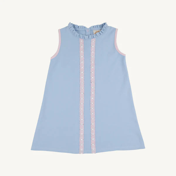 The Beaufort Bonnet Company Lizzie’s Luxe Leisure Dress Beale Street Blue Palm Beach Pink
