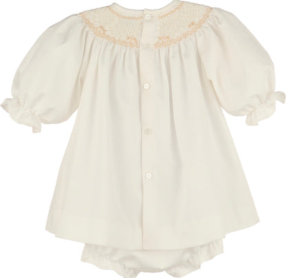 Luli & Me Classic Smocked Bishop Set, Ivory